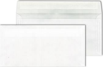 Enveloppe Blanc transparente 110 x 220 mm DL prix par 500 