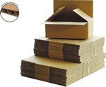 Caisse américaine carton petit volume 1 cannelure L180xP130xH120mm