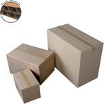 Caisse américaine carton moyen volume 2 cannelures L400xP400xH285mm