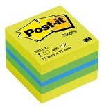 Mini cube jaune de 400 Notes Post-it 51 x 51 mm