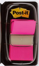 Marque-pages Post-it standards 25,4x43,2mm rose vif par 50