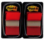Marque-page standard Post-it 25,4x43,2 mm Lot de 2x50 Rouge
