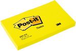Notes Post-it bloc 100 feuilles 76 x 127 mm jaune néon