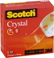 Ruban adhésif Crystal Clear 600 19 mm x 10 m en boite