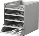 Module de rangement Idealbox Basic 5 tiroirs gris