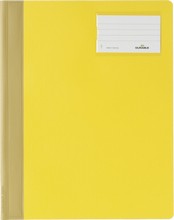 Chemise à lamelle A4 PVC opaque avec porte-étiquette jaune