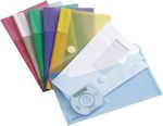 Enveloppes pochettes format DL 250x135mm chéquier couleurs assorties