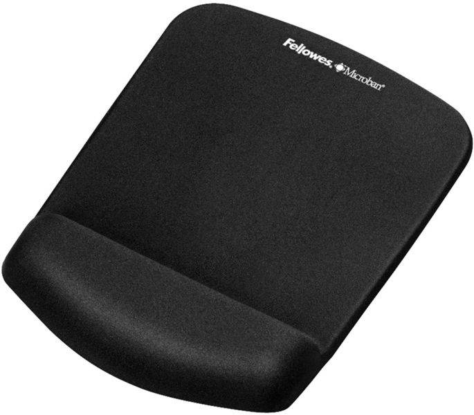 Repose-poignet PlushTouch avec tapis de souris noir