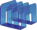 Porte-revues Durable Trend 3 cases plastique L21,5xP21xH16,5cm bleu