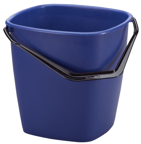 Seau multi-usages Bucket 9,5 litres rectangulaire bleu