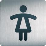 Pictogramme carré, toilettes femmes