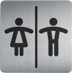 Pictogramme carrés toilettes hommes/femmes