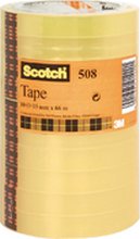 Rouleau Scotch adhésif 508 transparent 15 mm x 66 m