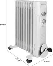 Radiateur bain d huile RA 3736 2000 watt 9 cannelures blanc