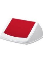 Couvercle basculant pour Durabin Square 40 blanc /rouge