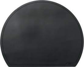 Sous-main semi-circulaire 65 x 52 cm noir
