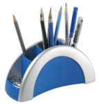 Pots à crayons Pen holder vegas, Bleu-argent